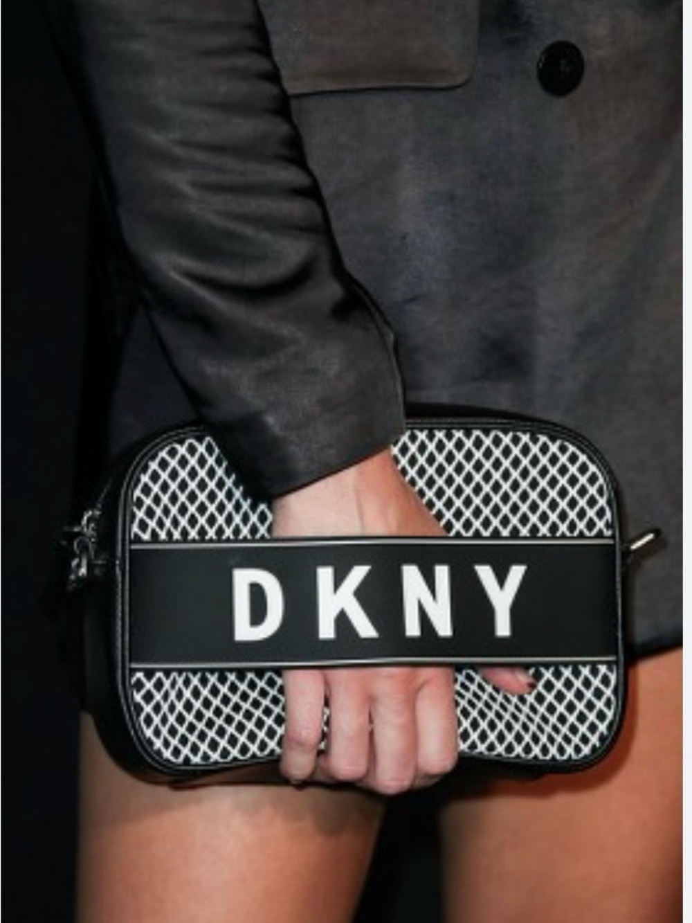 DKNY Crossbody Clutch/camera Bag Black and White